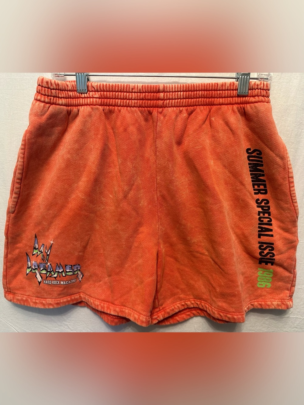 Daydreamer Hard Rock Magazine Summer Special 1986 Graphic Sweat Shorts Large